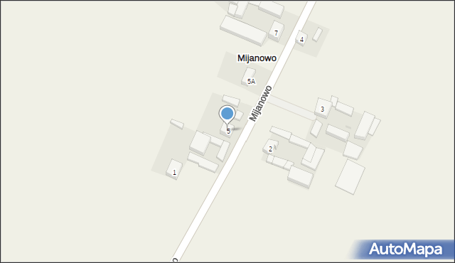 Mijanowo, Mijanowo, 5, mapa Mijanowo