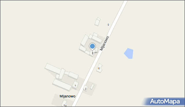 Mijanowo, Mijanowo, 8, mapa Mijanowo