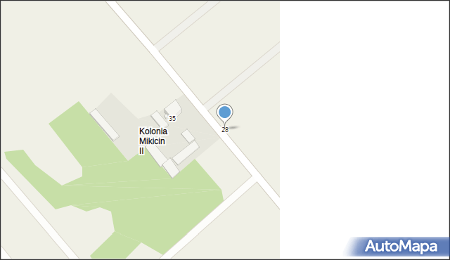 Mikicin-Kolonia, Mikicin-Kolonia, 28, mapa Mikicin-Kolonia