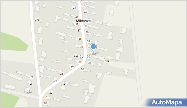 Mikłasze, Mikłasze, 32a, mapa Mikłasze