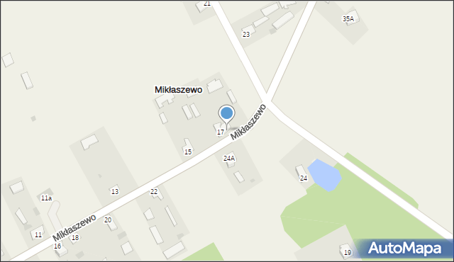 Mikłaszewo, Mikłaszewo, 17A, mapa Mikłaszewo