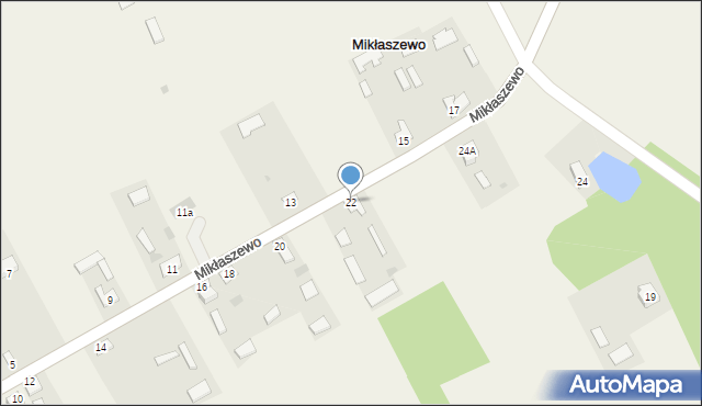 Mikłaszewo, Mikłaszewo, 22, mapa Mikłaszewo