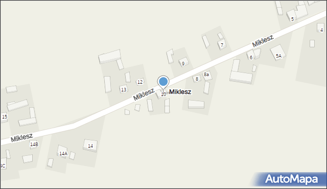 Miklesz, Miklesz, 10, mapa Miklesz