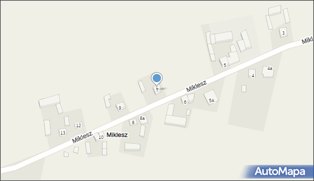 Miklesz, Miklesz, 7, mapa Miklesz