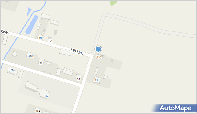 Mikłusy, Mikłusy, 33A, mapa Mikłusy