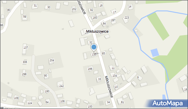Mikluszowice, Mikluszowice, 135, mapa Mikluszowice