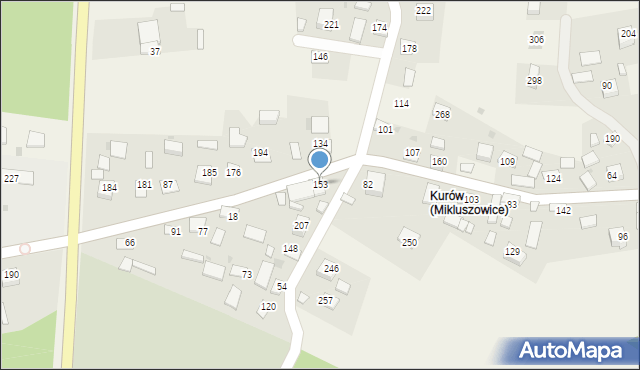 Mikluszowice, Mikluszowice, 153, mapa Mikluszowice