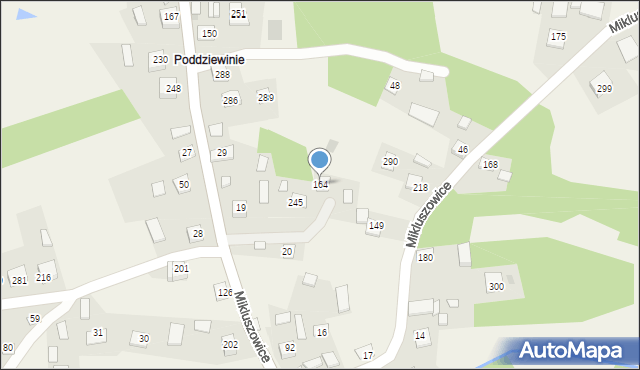 Mikluszowice, Mikluszowice, 164, mapa Mikluszowice