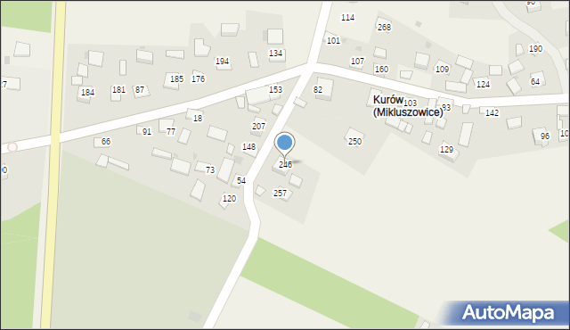 Mikluszowice, Mikluszowice, 246, mapa Mikluszowice