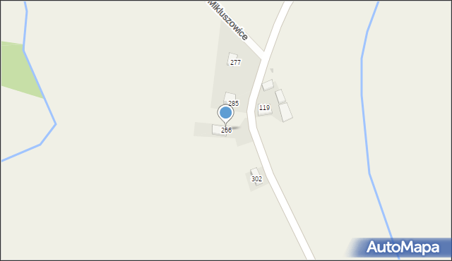 Mikluszowice, Mikluszowice, 266, mapa Mikluszowice