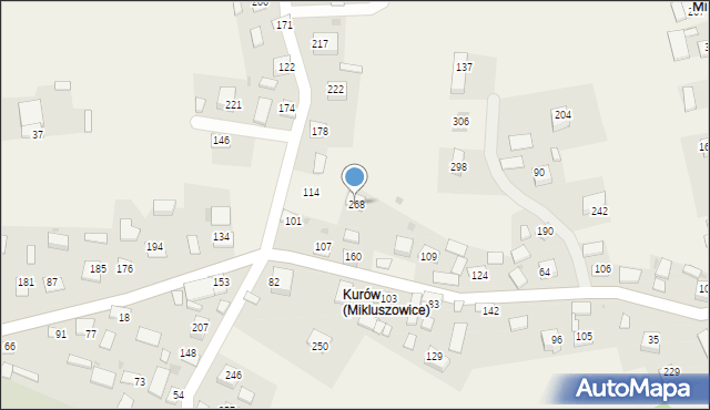 Mikluszowice, Mikluszowice, 268, mapa Mikluszowice