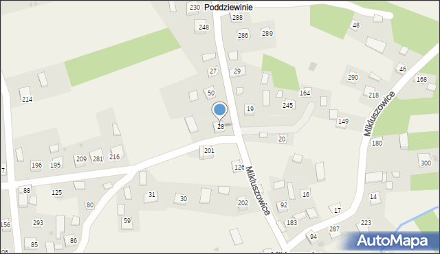 Mikluszowice, Mikluszowice, 28, mapa Mikluszowice