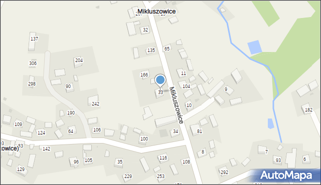 Mikluszowice, Mikluszowice, 33, mapa Mikluszowice