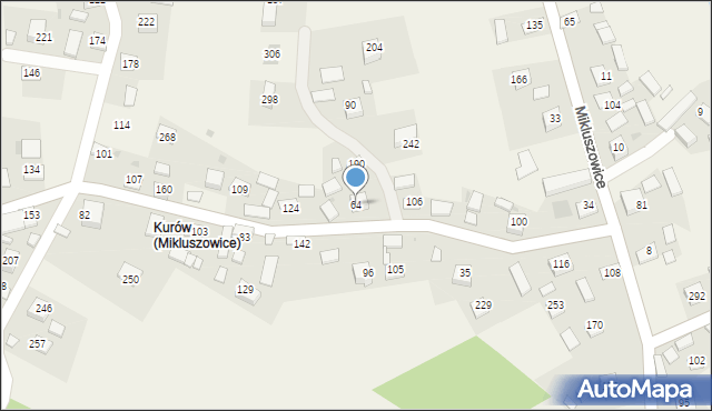 Mikluszowice, Mikluszowice, 64, mapa Mikluszowice