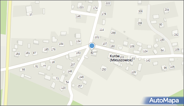 Mikluszowice, Mikluszowice, 82, mapa Mikluszowice