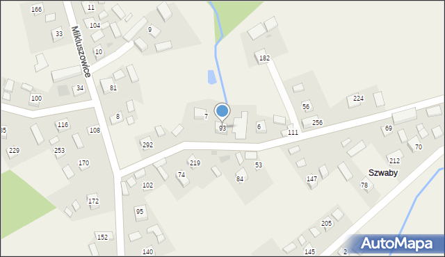 Mikluszowice, Mikluszowice, 93, mapa Mikluszowice