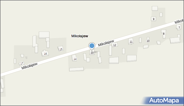 Mikołajew, Mikołajew, 13, mapa Mikołajew
