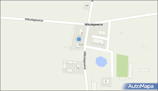 Mikołajewice, Mikołajewice, 7, mapa Mikołajewice