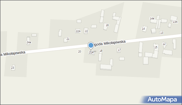 Mikołajewice, Mikołajewice, 21A, mapa Mikołajewice