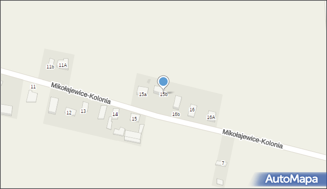 Mikołajewice, Mikołajewice-Kolonia, 15b, mapa Mikołajewice