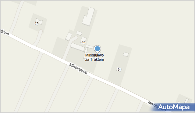 Mikołajewo, Mikołajewo, 25, mapa Mikołajewo