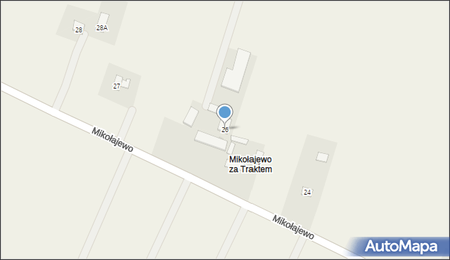 Mikołajewo, Mikołajewo, 26, mapa Mikołajewo