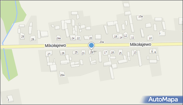 Mikołajewo, Mikołajewo, 19, mapa Mikołajewo