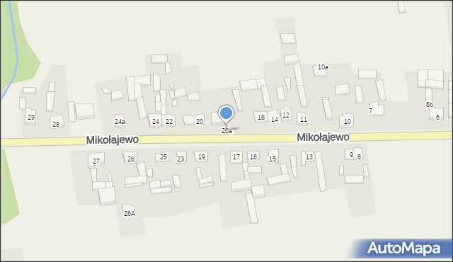 Mikołajewo, Mikołajewo, 20a, mapa Mikołajewo