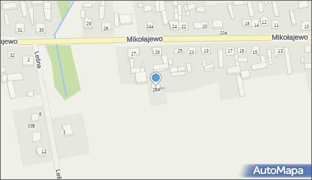 Mikołajewo, Mikołajewo, 26A, mapa Mikołajewo