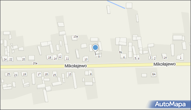 Mikołajewo, Mikołajewo, 7, mapa Mikołajewo