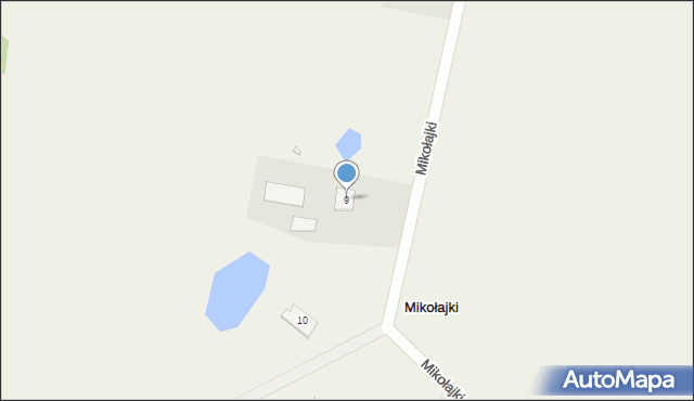 Mikołajki, Mikołajki, 9, mapa Mikołajki