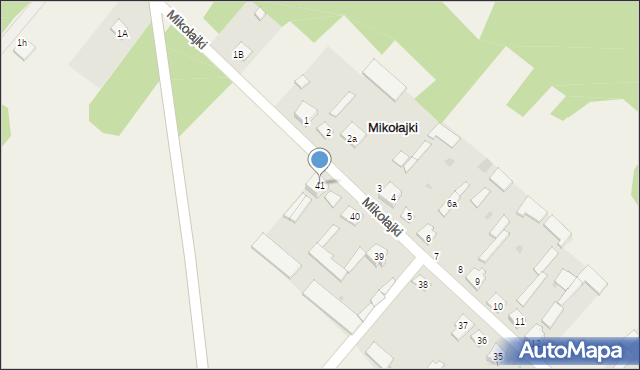 Mikołajki, Mikołajki, 41, mapa Mikołajki