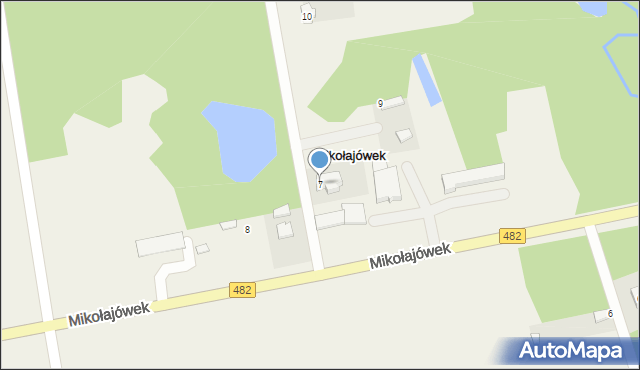 Mikołajówek, Mikołajówek, 7, mapa Mikołajówek