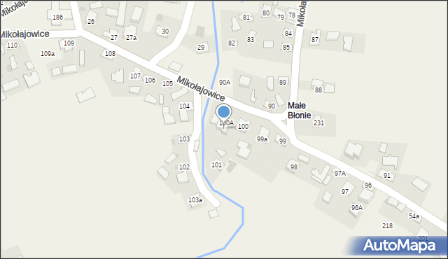 Mikołajowice, Mikołajowice, 101a, mapa Mikołajowice