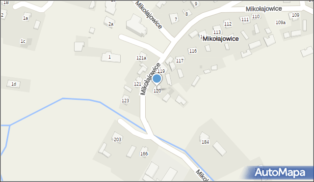 Mikołajowice, Mikołajowice, 120, mapa Mikołajowice