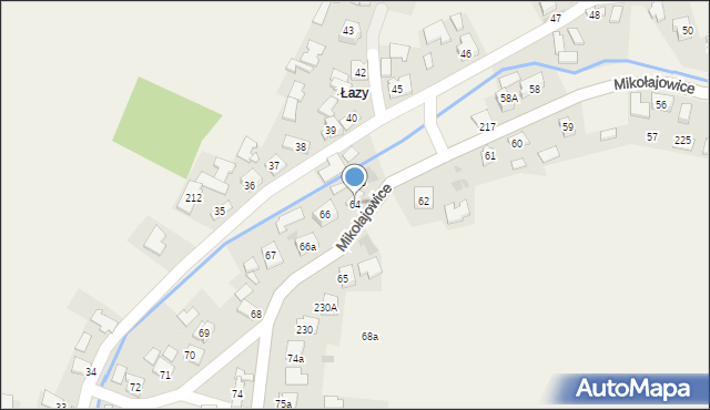 Mikołajowice, Mikołajowice, 64, mapa Mikołajowice