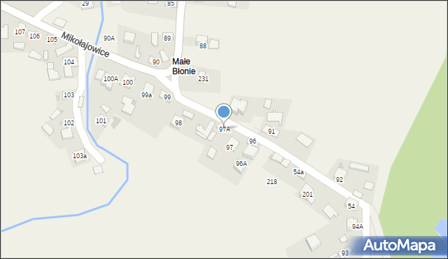 Mikołajowice, Mikołajowice, 97A, mapa Mikołajowice