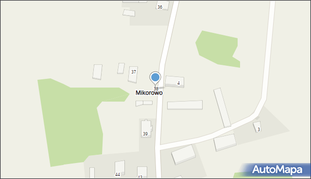 Mikorowo, Mikorowo, 38, mapa Mikorowo