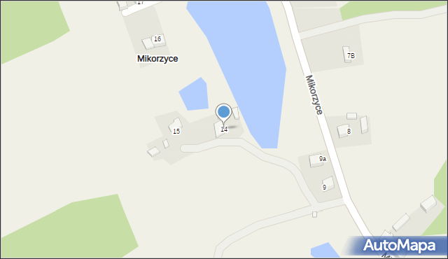 Mikorzyce, Mikorzyce, 14, mapa Mikorzyce