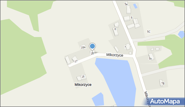 Mikorzyce, Mikorzyce, 18, mapa Mikorzyce