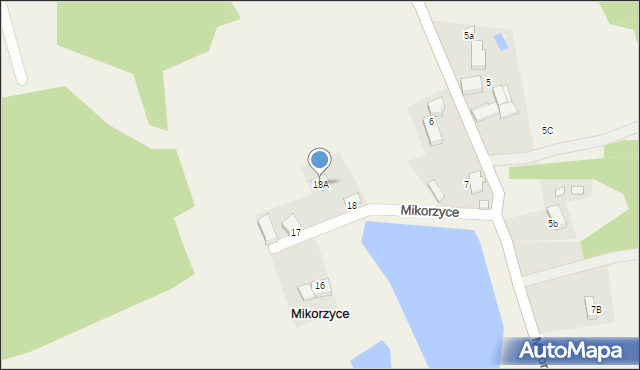Mikorzyce, Mikorzyce, 18A, mapa Mikorzyce