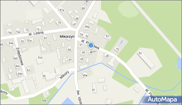 Mikorzyn, Mikorzyn, 48, mapa Mikorzyn