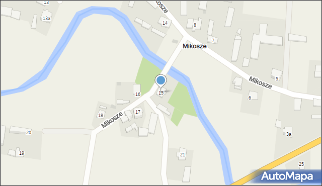 Mikosze, Mikosze, 15, mapa Mikosze