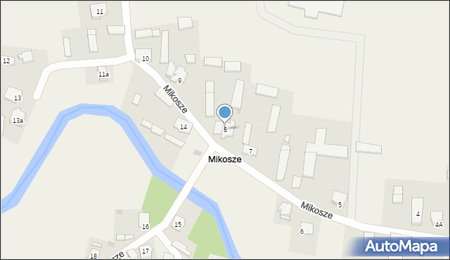 Mikosze, Mikosze, 8, mapa Mikosze