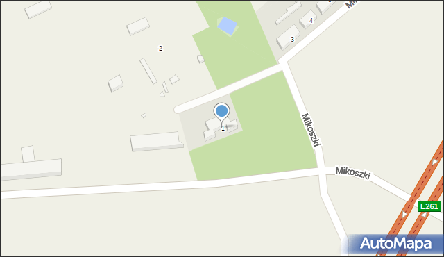 Mikoszki, Mikoszki, 1, mapa Mikoszki