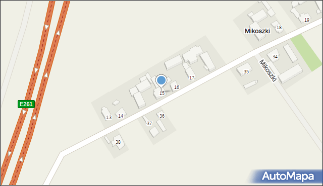 Mikoszki, Mikoszki, 15, mapa Mikoszki