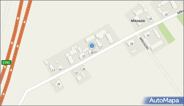 Mikoszki, Mikoszki, 16, mapa Mikoszki