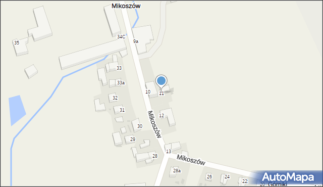 Mikoszów, Mikoszów, 11, mapa Mikoszów