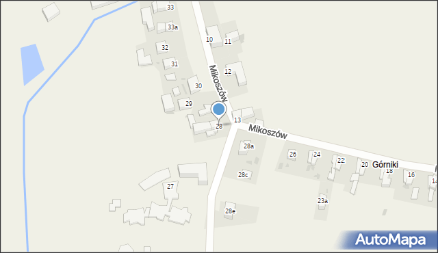 Mikoszów, Mikoszów, 28, mapa Mikoszów