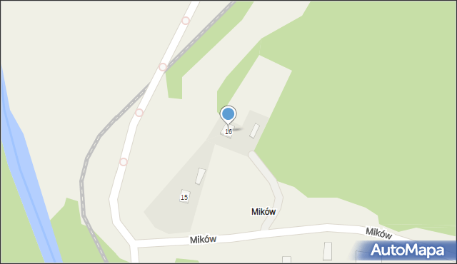 Mików, Mików, 16, mapa Mików